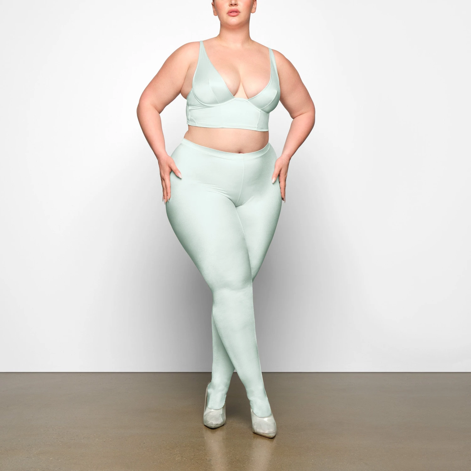 GLISSENETTE FOOTED LEGGING | ICE 2 GLISSENETTE FOOTED LEGGING | ICE - Image 2