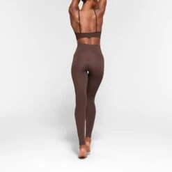 SOFT SMOOTHING LEGGING | COCOA -Deals Easy Allure Wardrobe Store SKIMS LOUNGEWEAR AP LEG 2445 NB COA 0020 BK
