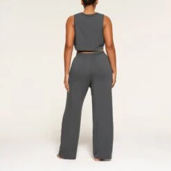 BOYFRIEND LOOSE PANT | ASH -Deals Easy Allure Wardrobe Store SKIMS LOUNGEWEAR AP PNT 1371 PA ASH 0013