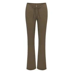 SOFT LOUNGE RUCHED PANT | ARMY