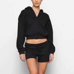 COTTON FLEECE SHORT | ONYX -Deals Easy Allure Wardrobe Store SKIMS LOUNGEWEAR AP SHO 0835 AD ONX 0006 FR x1 0db07602 8c75 4bf4 85a7 5ad27e93c26e