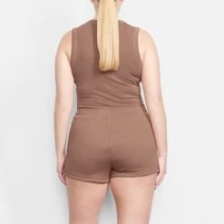 OUTDOOR FLEECE SHORT | TIGERS EYE -Deals Easy Allure Wardrobe Store SKIMS LOUNGEWEAR AP SHO 0840 LF TGE BK