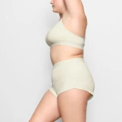 COTTON RIB SHORT | BONE -Deals Easy Allure Wardrobe Store SKIMS LOUNGEWEAR AP SHO 1390 EB BON 0016 SD