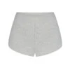 COTTON RIB SHORT | LIGHT HEATHER GREY