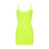 FITS EVERYBODY SLIP DRESS | GREEN HIGHLIGHTER