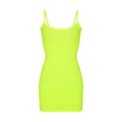 FITS EVERYBODY SLIP DRESS | GREEN HIGHLIGHTER