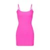 FITS EVERYBODY SLIP DRESS | NEON PINK