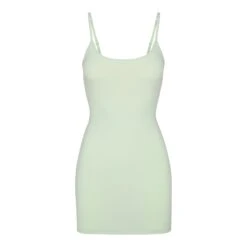 SOFT LOUNGE SLIP DRESS | HONEYDEW