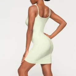 SOFT LOUNGE SLIP DRESS | HONEYDEW -Deals Easy Allure Wardrobe Store SKIMS LOUNGEWEAR AP SLP 0725 KB HND 0009 SD