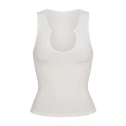 COTTON SLEEP SPLIT NECK TANK | MARBLE