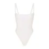 TERRY LOUNGE SEAMLESS BODYSUIT | SNOW