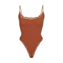 FITS EVERYBODY CORDED LACE CAMI BODYSUIT | BRONZE