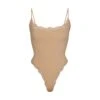 FITS EVERYBODY CORDED LACE CAMI BODYSUIT | CLAY