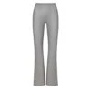 FAUX LEATHER BOOT CUT PANT | CARBON