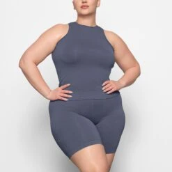 OUTDOOR BIKE SHORT | STEEL BLUE -Deals Easy Allure Wardrobe Store SKIMS LOUNGEWEAR BO BKS 3216 AC SLB 0004 FR