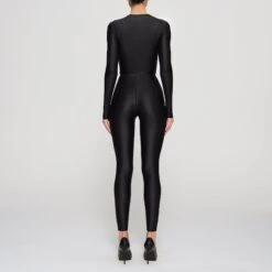 SHINE JERSEY LEGGING | ONYX -Deals Easy Allure Wardrobe Store SKIMS LOUNGEWEAR BO LEG 3020 HD ONX 0013 BK