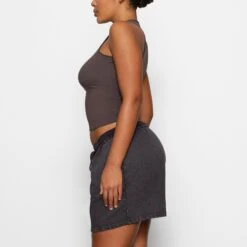 BOYFRIEND FLEECE SHORT | ASH -Deals Easy Allure Wardrobe Store SKIMS LOUNGEWEAR BO SHO 2776 AA ASH 0014 SD