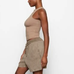 BOYFRIEND FLEECE SHORT | DESERT -Deals Easy Allure Wardrobe Store SKIMS LOUNGEWEAR BO SHO 2776 AB DES 0012 SD