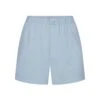 COTTON POPLIN SLEEP SHORT | GLACIER