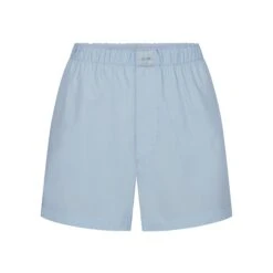 COTTON POPLIN SLEEP SHORT | GLACIER