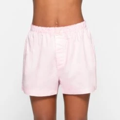 COTTON POPLIN SLEEP SHORT | BABY PINK 8 COTTON POPLIN SLEEP SHORT | BABY PINK -Deals Easy Allure Wardrobe Store SKIMS LOUNGEWEAR BO SHO 3070 KB BBP 0055 FR