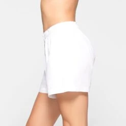 COTTON POPLIN SLEEP SHORT | SNOW -Deals Easy Allure Wardrobe Store SKIMS LOUNGEWEAR BO SHO 3070 KD SNO 0004 SD