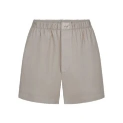 COTTON POPLIN SLEEP SHORT | SILVER