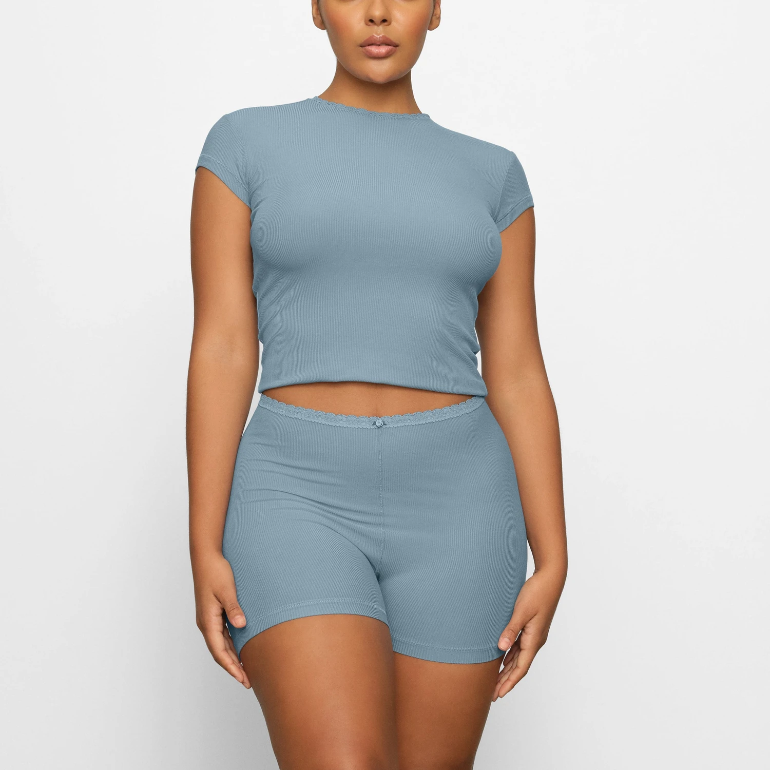 SOFT LOUNGE LACE SHORT | ARCTIC 2 SOFT LOUNGE LACE SHORT | ARCTIC - Image 2