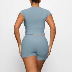 SOFT LOUNGE LACE SHORT | ARCTIC 9 SOFT LOUNGE LACE SHORT | ARCTIC -Deals Easy Allure Wardrobe Store SKIMS LOUNGEWEAR BO SHO 3095 FA ARC 0015 BK