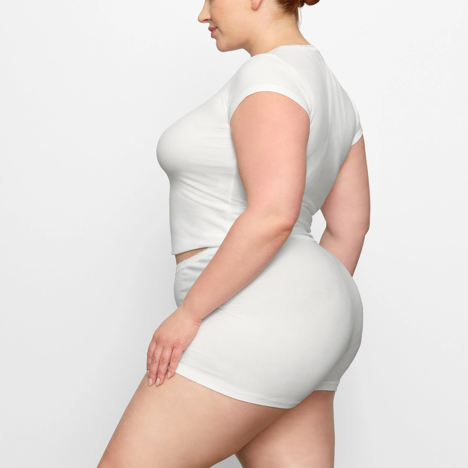 SOFT LOUNGE LACE SHORT | MARBLE 3 SOFT LOUNGE LACE SHORT | MARBLE - Image 3