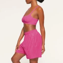 TERRY LOUNGE LOOSE SHORT | WATERMELON -Deals Easy Allure Wardrobe Store SKIMS LOUNGEWEAR BO SHO 3097 LB WML 0009 SD