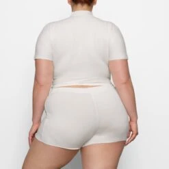 COTTON SLEEP SHORT | MARBLE 8 COTTON SLEEP SHORT | MARBLE -Deals Easy Allure Wardrobe Store SKIMS LOUNGEWEAR BO SHO 3231 BC MBL 0014 BK