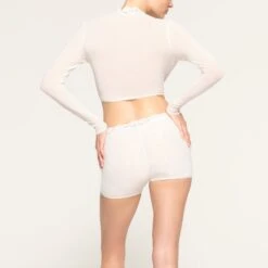 BRIDAL MESH SHORT | MARBLE -Deals Easy Allure Wardrobe Store SKIMS LOUNGEWEAR BO SHO 3564 LC MBL 0036