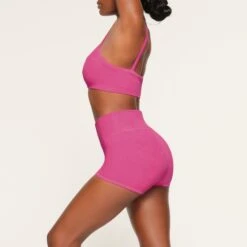 TERRY LOUNGE SEAMLESS SHORT SHORT | WATERMELON -Deals Easy Allure Wardrobe Store SKIMS LOUNGEWEAR BO SHO 3667 LB WML 0010 SD