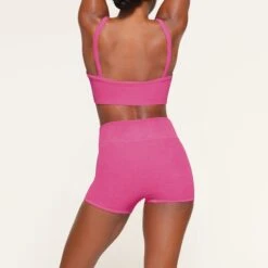 TERRY LOUNGE SEAMLESS SHORT SHORT | WATERMELON -Deals Easy Allure Wardrobe Store SKIMS LOUNGEWEAR BO SHO 3667 LB WML 0017 BK