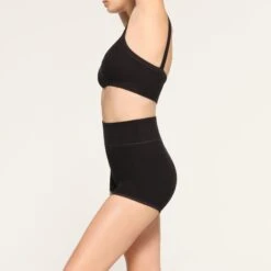 TERRY LOUNGE SEAMLESS SHORT SHORT | ONYX -Deals Easy Allure Wardrobe Store SKIMS LOUNGEWEAR BO SHO 3667 LC ONX 0011 SD