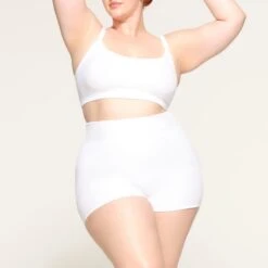 TERRY LOUNGE SEAMLESS SHORT SHORT | SNOW -Deals Easy Allure Wardrobe Store SKIMS LOUNGEWEAR BO SHO 3667 LD SNO 0005 FR