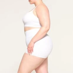 TERRY LOUNGE SEAMLESS SHORT SHORT | SNOW -Deals Easy Allure Wardrobe Store SKIMS LOUNGEWEAR BO SHO 3667 LD SNO 0008 SD