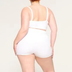 TERRY LOUNGE SEAMLESS SHORT SHORT | SNOW -Deals Easy Allure Wardrobe Store SKIMS LOUNGEWEAR BO SHO 3667 LD SNO 0014 BK