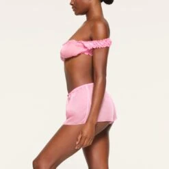 SKIMS ROMANCE SHORT | BUBBLE GUM -Deals Easy Allure Wardrobe Store SKIMS LOUNGEWEAR BO SHO 3674 QB BBG 0010