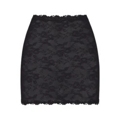 STRETCH LACE SKIRT | ONYX