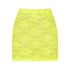 STRETCH LACE SKIRT | YELLOW HIGHLIGHTER