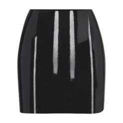 LATEX MINI SKIRT | ONYX