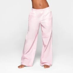 COTTON POPLIN SLEEP PANT | BABY PINK -Deals Easy Allure Wardrobe Store SKIMS LOUNGEWEAR BO STR 3069 KB BBP 0003 FR