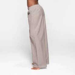 COTTON POPLIN SLEEP PANT | SILVER -Deals Easy Allure Wardrobe Store SKIMS LOUNGEWEAR BO STR 3069 KB SLV 0011 SD