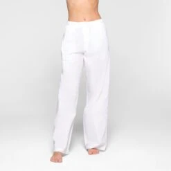 COTTON POPLIN SLEEP PANT | SNOW -Deals Easy Allure Wardrobe Store SKIMS LOUNGEWEAR BO STR 3069 KD SNO 0024 FR