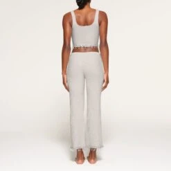 CHANDELIER PANT | LIGHT HEATHER GREY 10 CHANDELIER PANT | LIGHT HEATHER GREY -Deals Easy Allure Wardrobe Store SKIMS LOUNGEWEAR BO STR 3191 LB LHG 0015