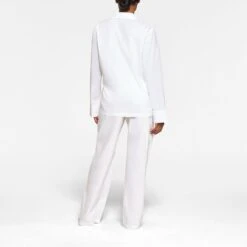 COTTON POPLIN SLEEP PANT | SNOW LOGO 7 COTTON POPLIN SLEEP PANT | SNOW LOGO -Deals Easy Allure Wardrobe Store SKIMS LOUNGEWEAR BO STR 4327 QB SNO 0012 BK