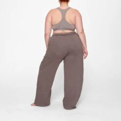 LIGHT FRENCH TERRY PANT | GREY CHALK -Deals Easy Allure Wardrobe Store SKIMS LOUNGEWEAR BO WLG 3158 GC GCK 0046 BK