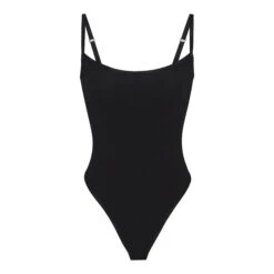 COTTON LOGO BODYSUIT | SOOT